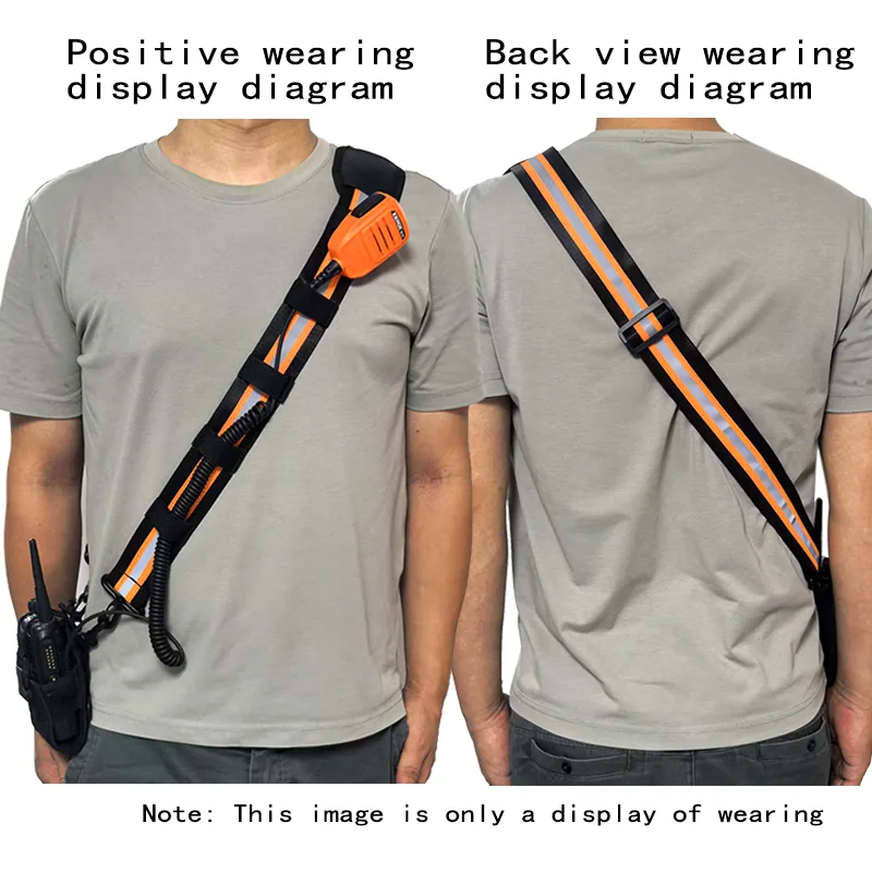 XIERDE Universal Adjustable Shoulder Strap Radio Pouch, Walkie Talkie Holster  For Portable Radio Holder protect Case