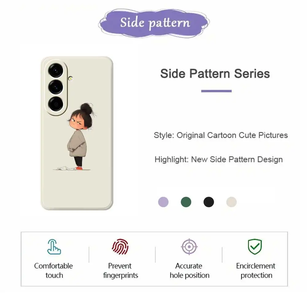 Funda de teléfono móvil con chica bonita para Samsung Galaxy S25 S24 S23 S22 S21 S20 Ultra Plus S10 Plus S24FE S23FE S22FE S21FE