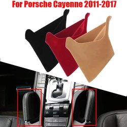 2Pcs Car Central Armrest Storage Box Container Pocket Organizer Tray Holder For Porsche Cayenne 2011-2019 Interior Accessory