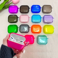 Wireless Earphone Case For Airpods Pro 2nd 3  2 1 Shockproof Protective Cover With Keychain Candy Case for Apple Airpods 4 2024