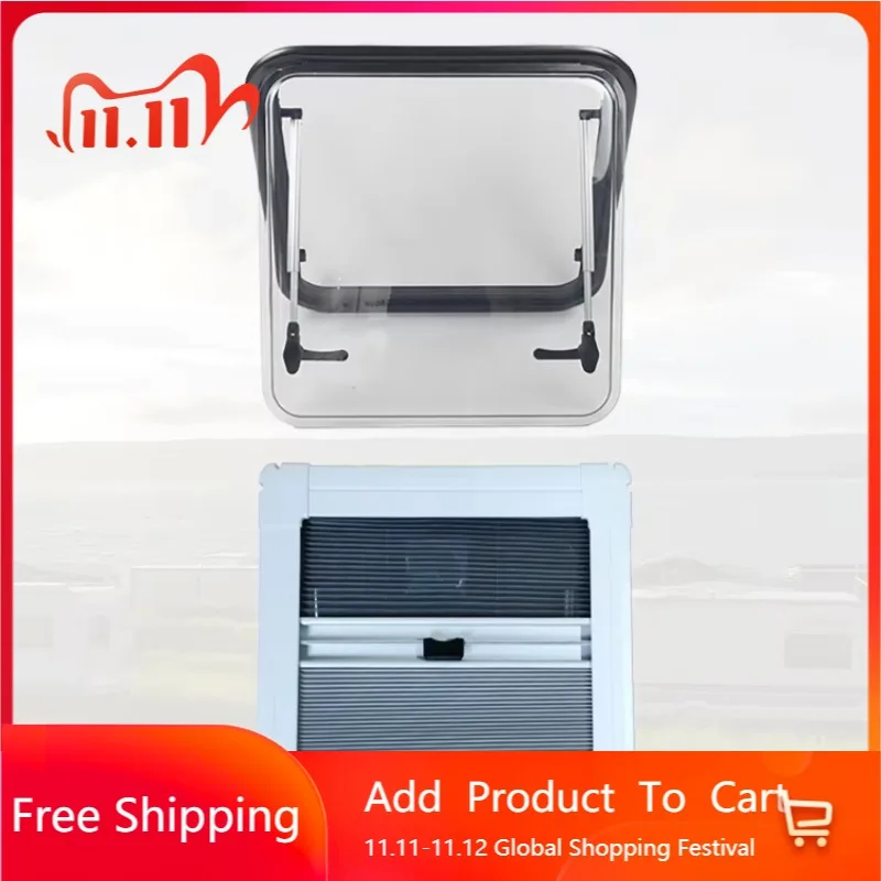 STLF أفضل جودة 500*300 مللي متر نافذة تخييم مضادة للأشعة فوق البنفسجية سبائك الألومنيوم مع علامة إلكترونية لمقطورة متنقل قافلة RV #1