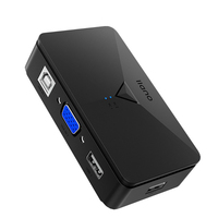 llano 8 in 1 KVM Switcher VGA 2 Port Adapter Display Converter Expansion Splitter USB Sharer