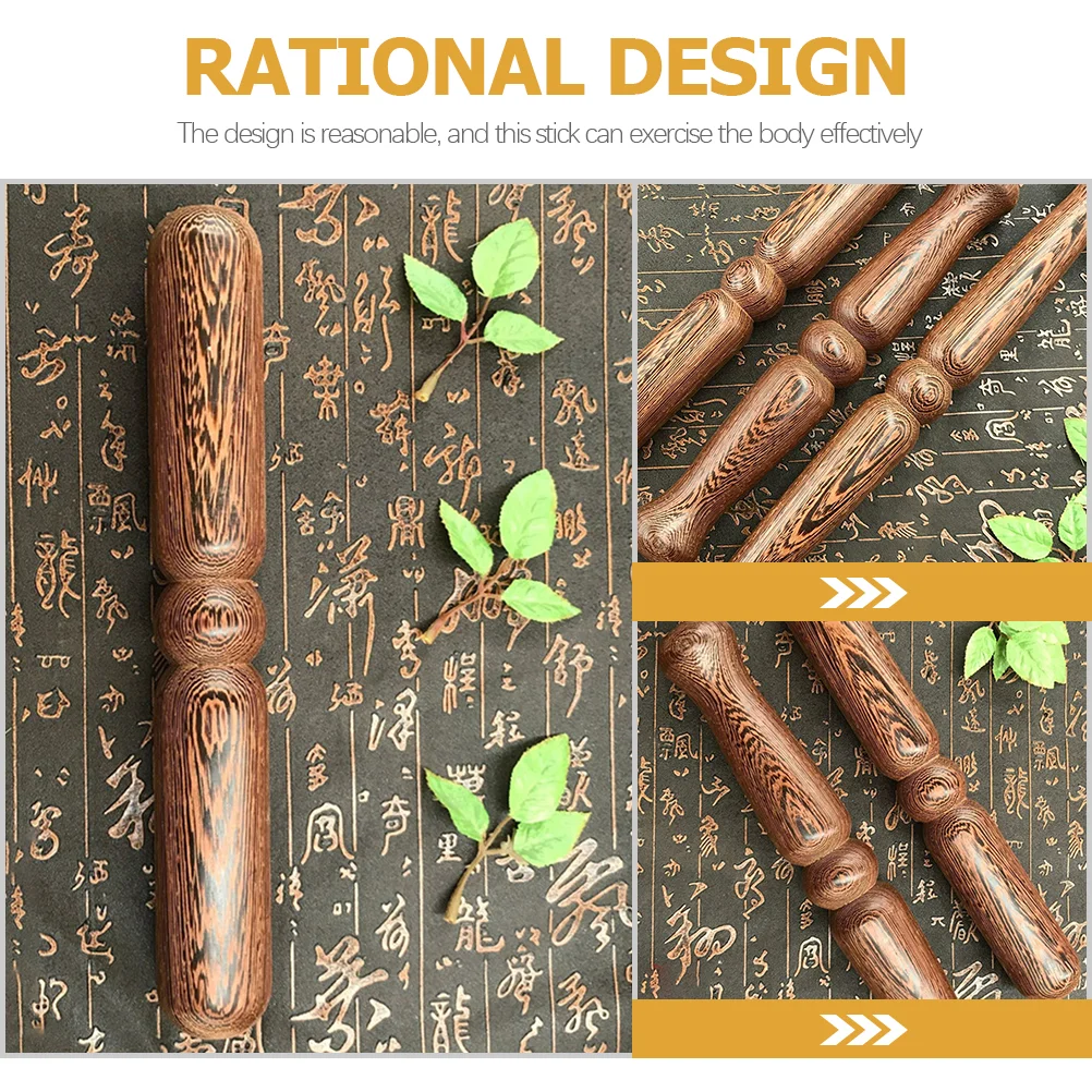 Tai Chi Ruler Wooden Stick Daily Use Exercise Outdoor Accessories Woman Home Accessory Chinese Portable Kungfu Fitness