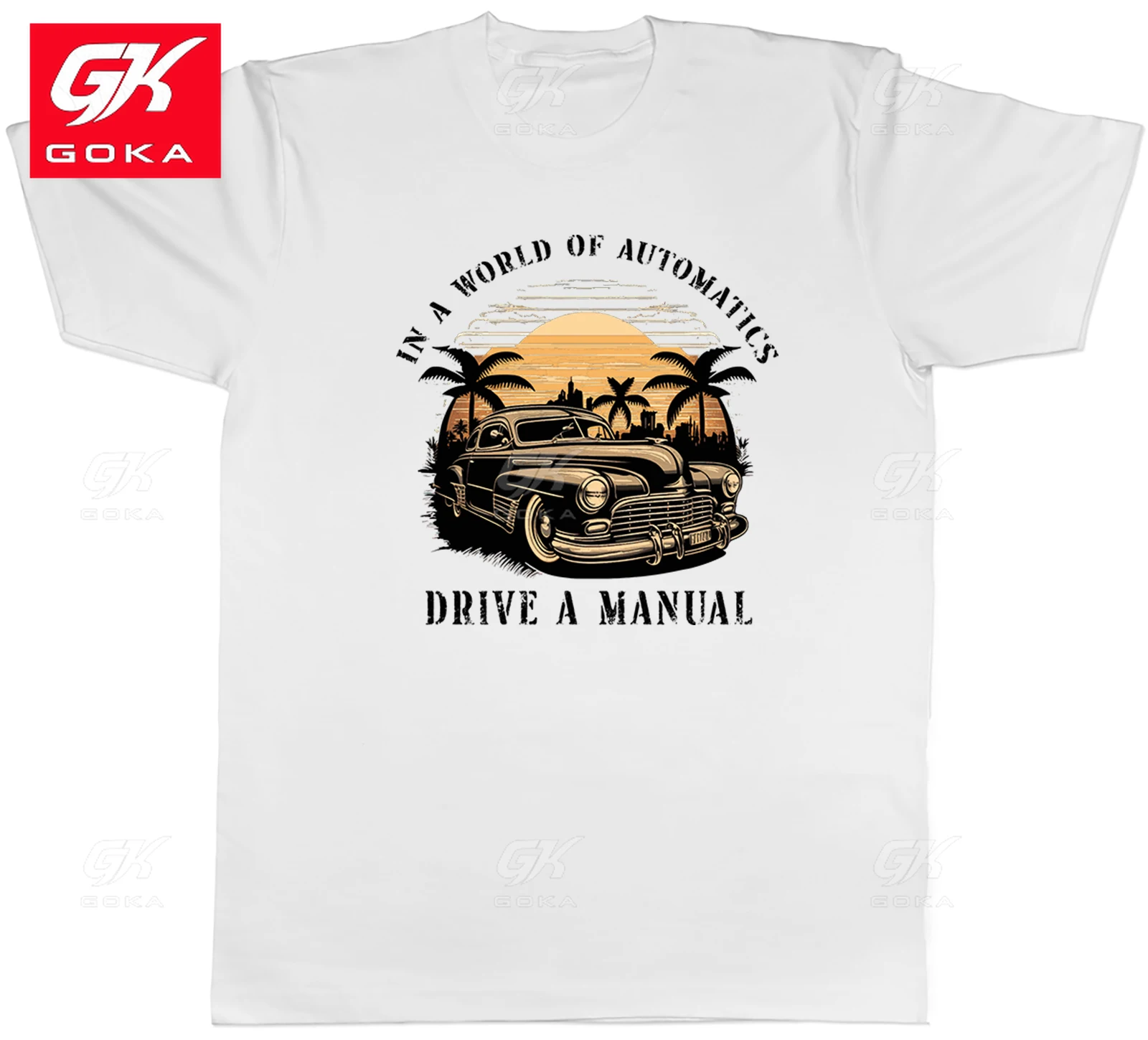 In A World of Automatics Mens T-Shirt Drive A Manual Car Tee Gift New Graphic Clothing Cotton Tees Vintage Printed Classic Tops