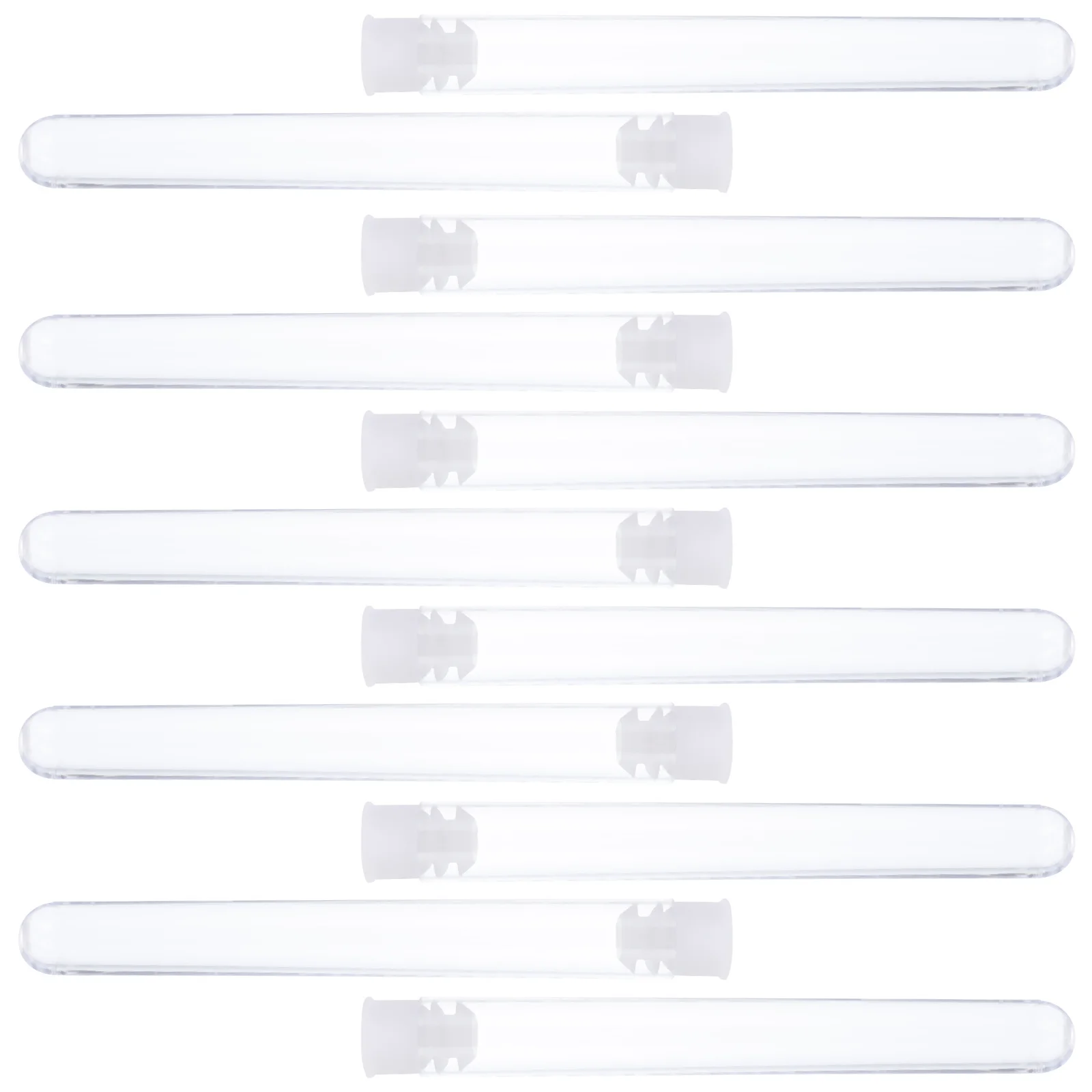 

100pcs Plastic Test Tubes Durable Eco Friendly Transparent Bottles Storage Containers Centrifuge Teaching Science Lab