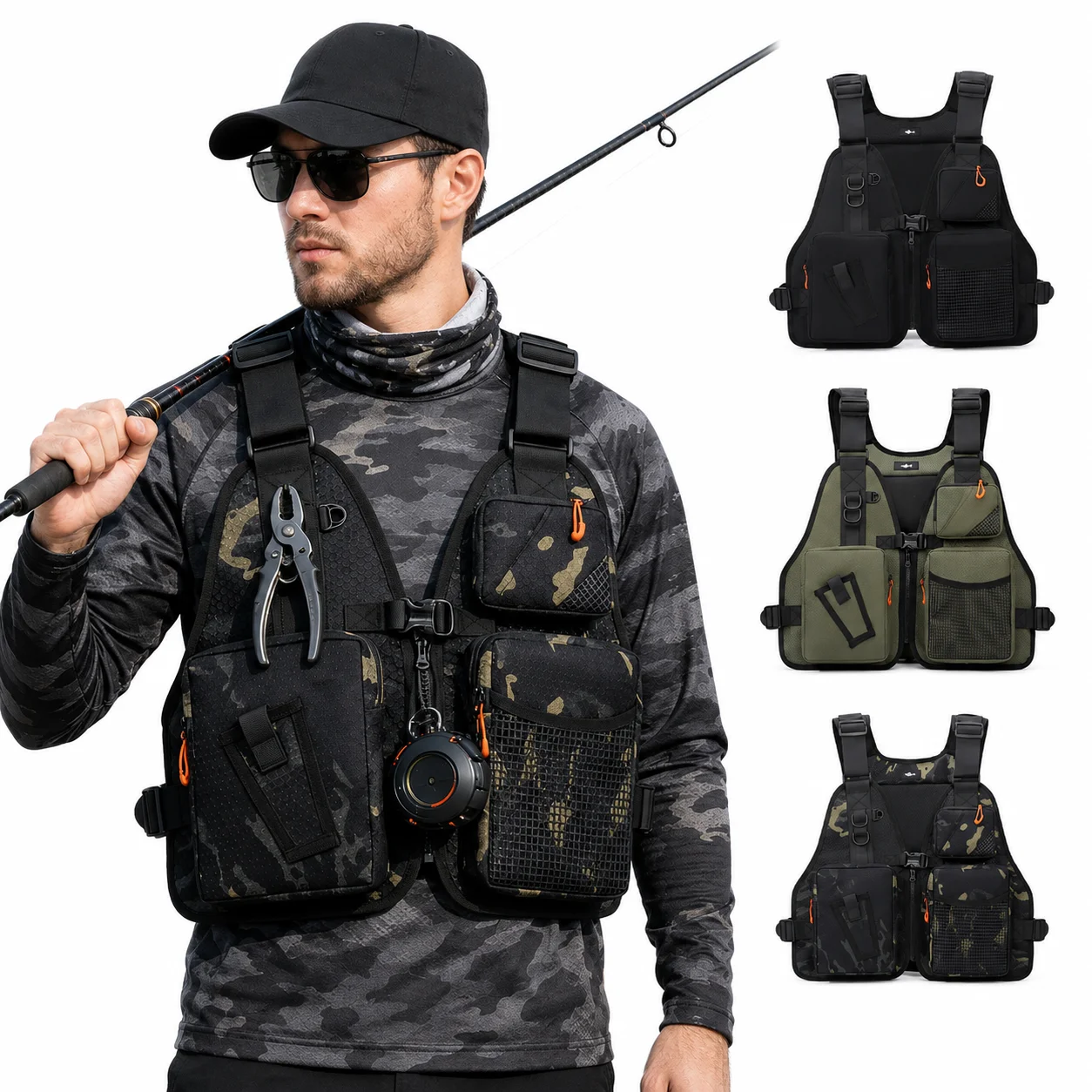 waterproof-fishing-vest-bag-multifunctional-ripstop-oxford-tactical-camo-chest-pack-for-lure-sea-rock-fishing-cycling-outdoor