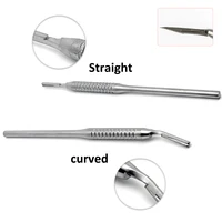 Mango de bisturí dental de acero inoxidable de primera calidad para hoja No.3, instrumento profesional de cirugía bucal, herramienta quirúrgica para dentistas