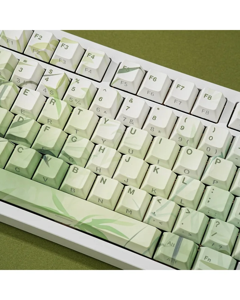 

Green Original PBT Sublimation Keycap Arabic German French Spanish Russian Small Language