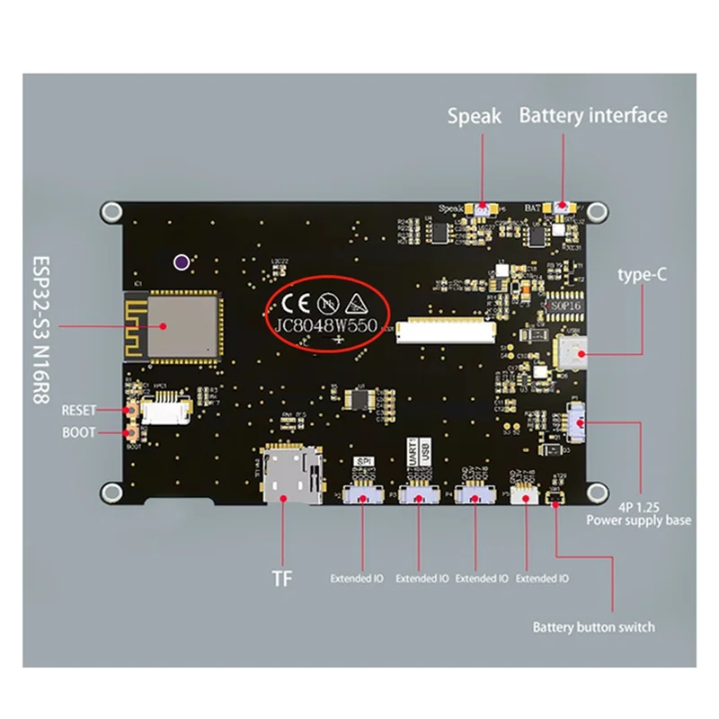 BTLIFE-ESP32-S3 8M PSRAM 4M FLASH 4.3 Polegadas IPS Touch Capacitivo Módulo de Exibição LCD 480X272 Com WIFI E Bluetooth
