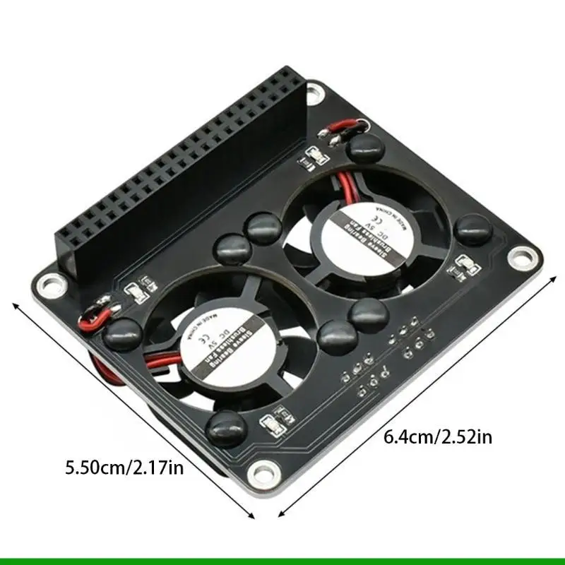 U55C لوحة تبريد معدنية متقدمة مزدوجة المروحة تدعم إضاءة LED لتوت العليق 5 #6