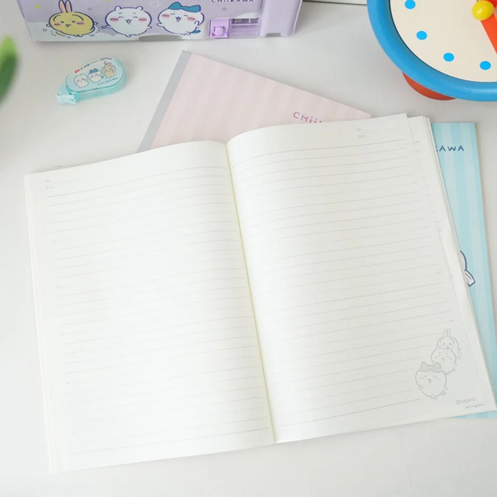 Genuine Chiikawa A5 Glue Bound Notebook Usagi Hachiware Kawaii Writing Book 40 Sheets for School Office Desk Notes Gifts view 3