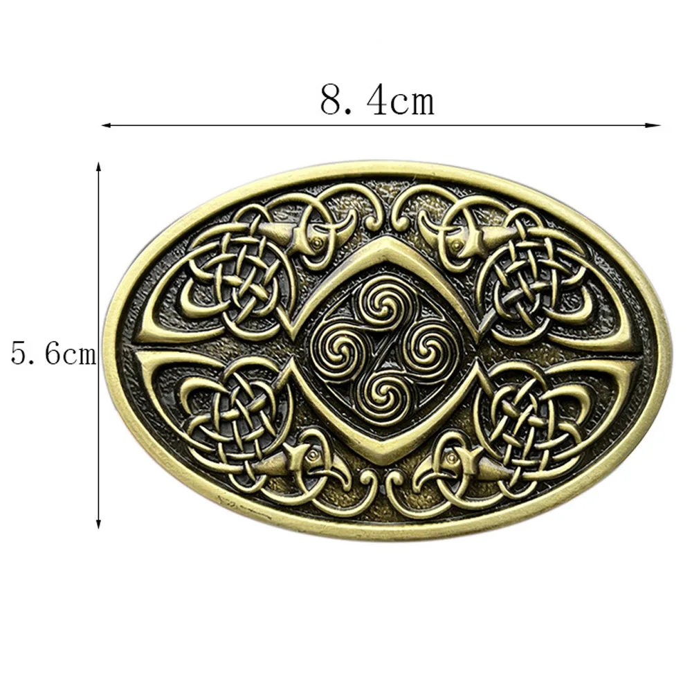 Cheapify Dropshipping Oval Western Cowboy Celtic Knot Design Men Belt Buckle Origin Retro Evillas Para Cinturon Hombre