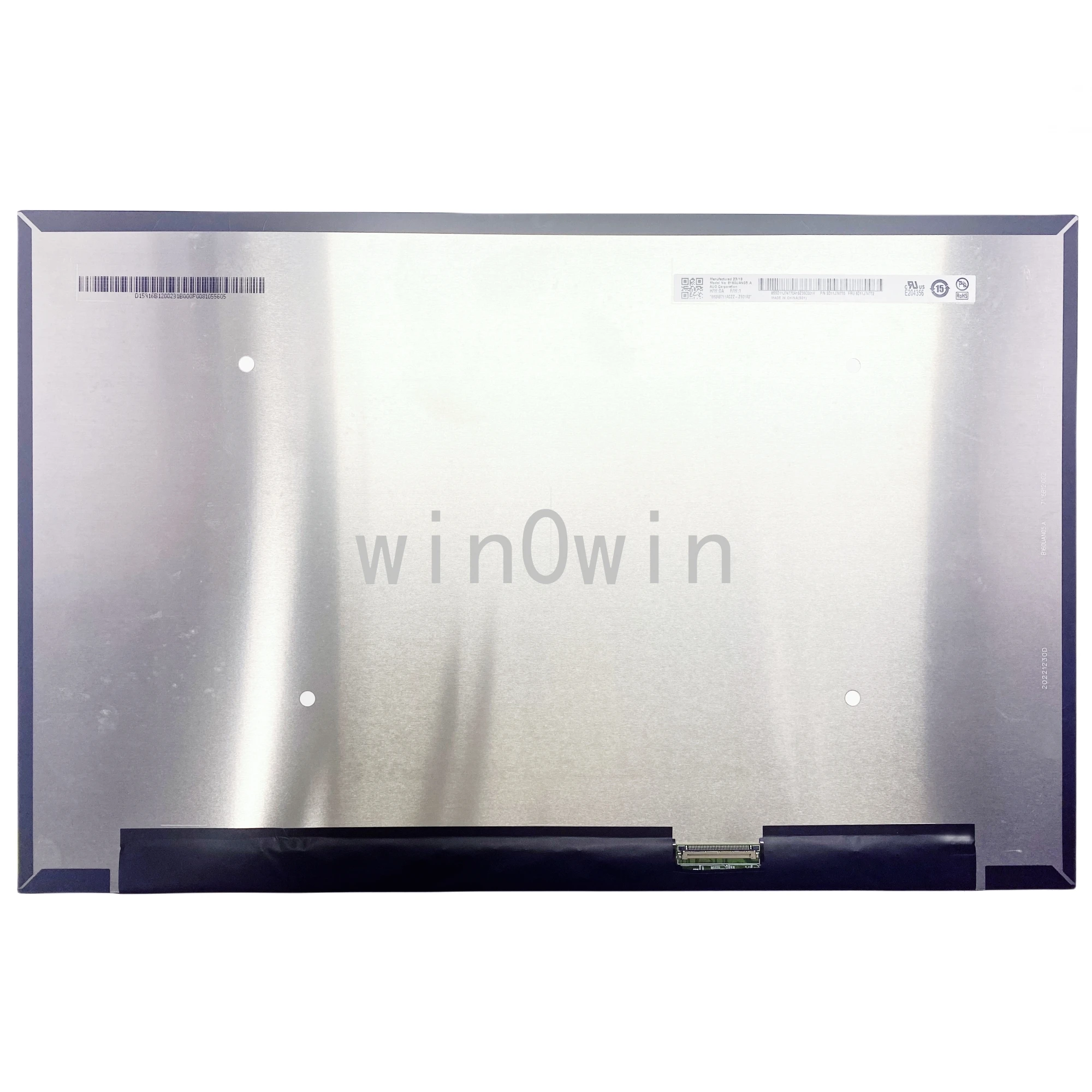 

B160UAN05.A 16.0 inch Laptop LCD screen Replacement Display Panel Matrix 144Hz 1920x1200 EDP 40pins