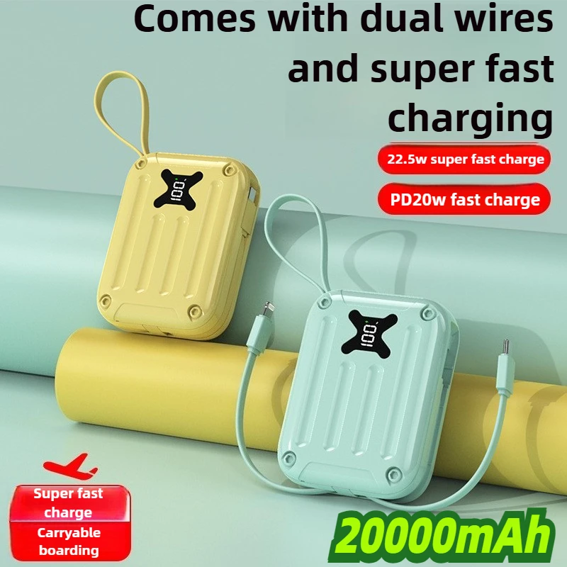 

PD20W 20000mAh New Super Fast-charging Power Bank Large-capacity and Portable Mobile Power Supply with 22.5W Flash Charging