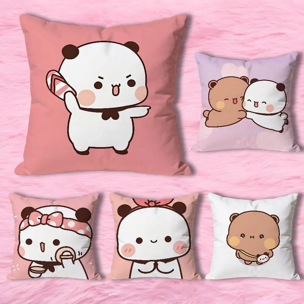 

B-BuBu Cute D-DuDu Pillow Cases for Bedroom Living Room Sofa Home Decor Polyester Cushion Cover with Zipper