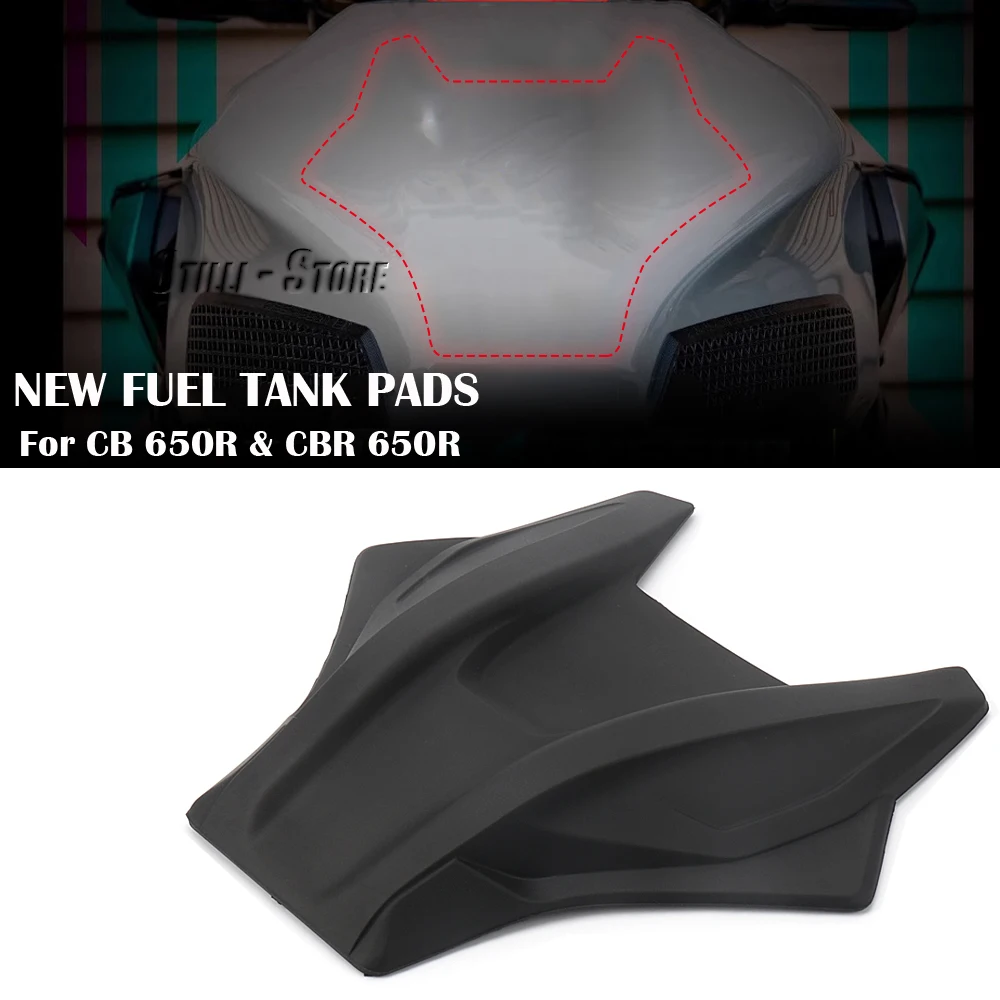 

New Motorcycle Tank Sticker Rubber Gas Fuel Oil Tank Pad Protector Cover Middle For Honda CBR650R CBR 650R CB650R CB 650 R