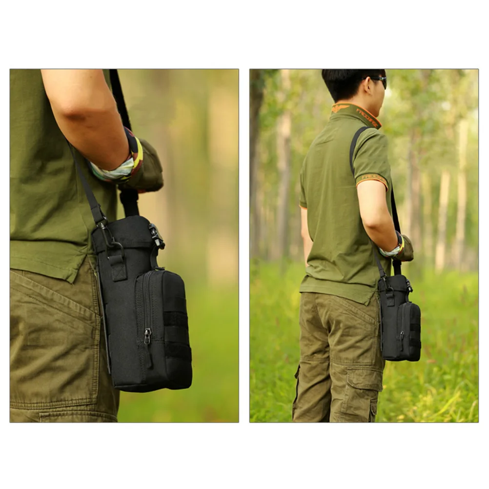 

Adjustable Detachable Waterproof Waist Shoulder For Camping Hiking Travel Water Bottle Pouch Storage Bag Hot-Proof Handle