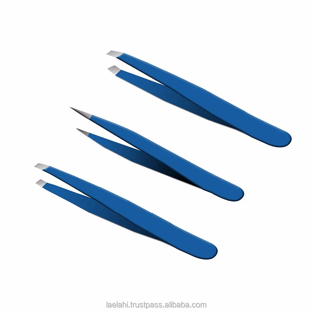 

HOT SELL Professional Tweezers Set With Blue Color Excellent Finished 2025 Stainless Steel Tweezers Professional