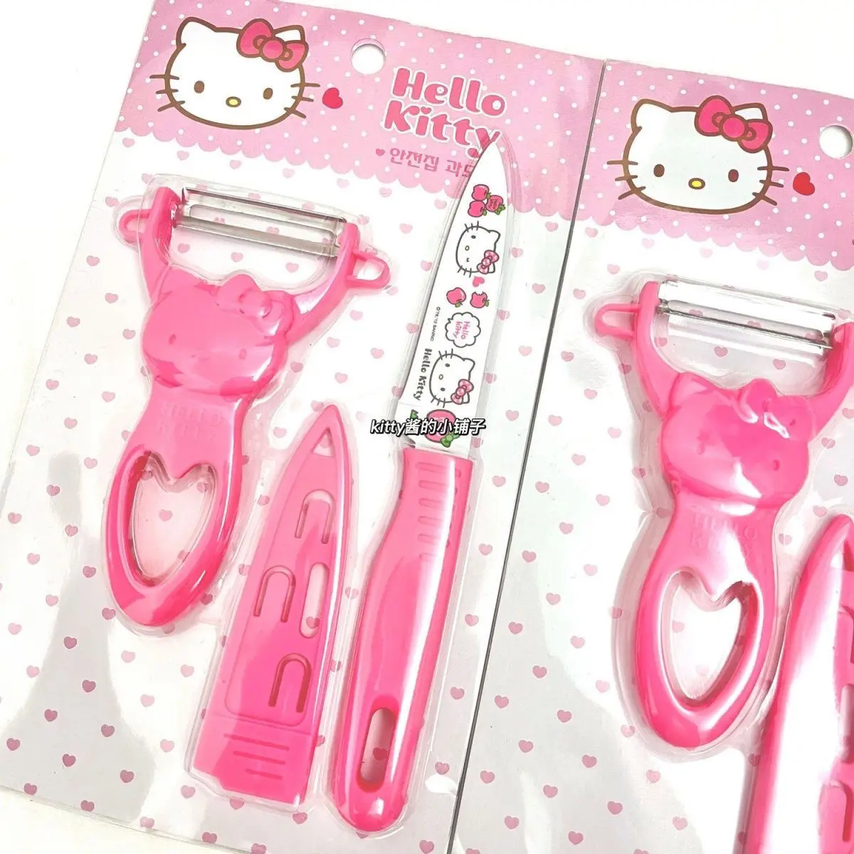 

Hello Kitty из нержавеющей стали, милый нож для фруктов, набор овощей, кухонная овощечистка для общежития, инструмент, ножи, аниме Kawaii, кухонная утварь, игрушка в подарок