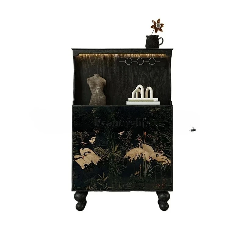 

Storage Cabinet Home Kitchen Locker Coffee beside Sofa Tea Cabinet