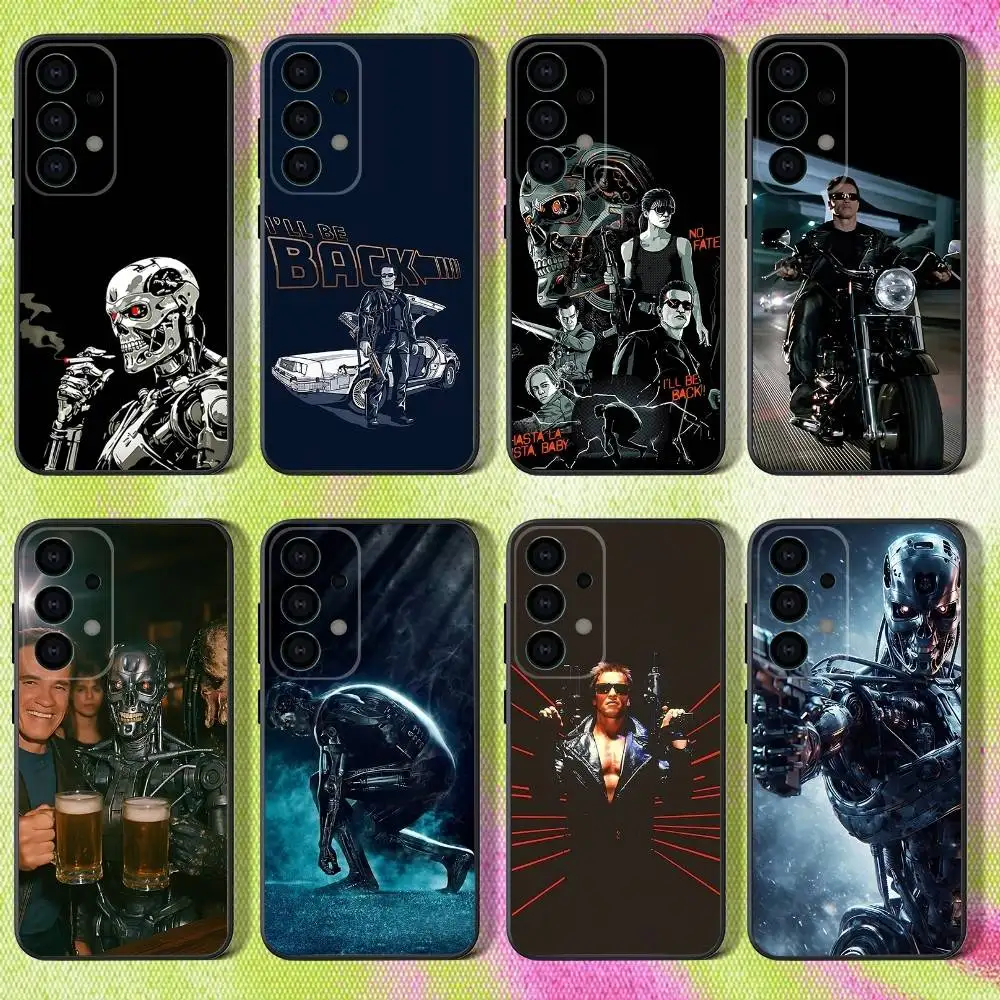 

A-Arnold Schwarzenegger T-Terminator Case For Samsung S25,S24,S21,S22,S23,S30,Ultra,S20,Plus,Fe,Lite,Note,10,9,5G Black Cover