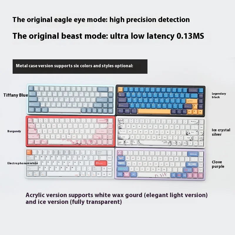 Imagem -04 - Teclado Interruptor Magnético Liga de Alumínio Low Delay Hot Swap Rgb Teclado Mecânico Junta pc Gamer 8k Valorant-su68