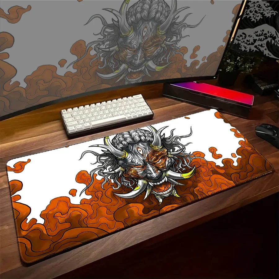 

HD Print Japan mouse pad ONI 1200x600 Mousepad Desk Mat Large Gaming Pad Non-Slip desk table mats Kawaii office mat