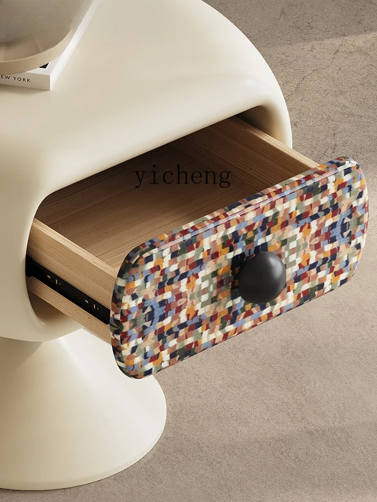 

bedside table Bedroom storage cabinet Internet celebrity creative rainbow cabinet Modern bedside