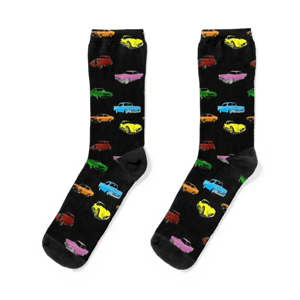 Classic Cars Socks designer fashionable Crossfit Sports Women Socks Men's