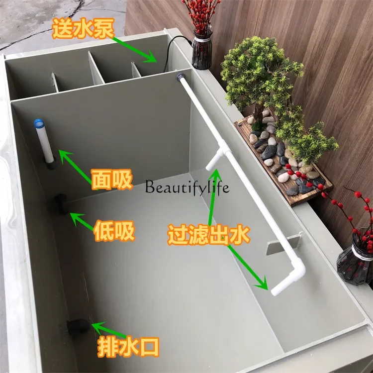 Pp Plastic Plate Filter Box Large Ornamental Traditional Fermination VAT Koi Pond