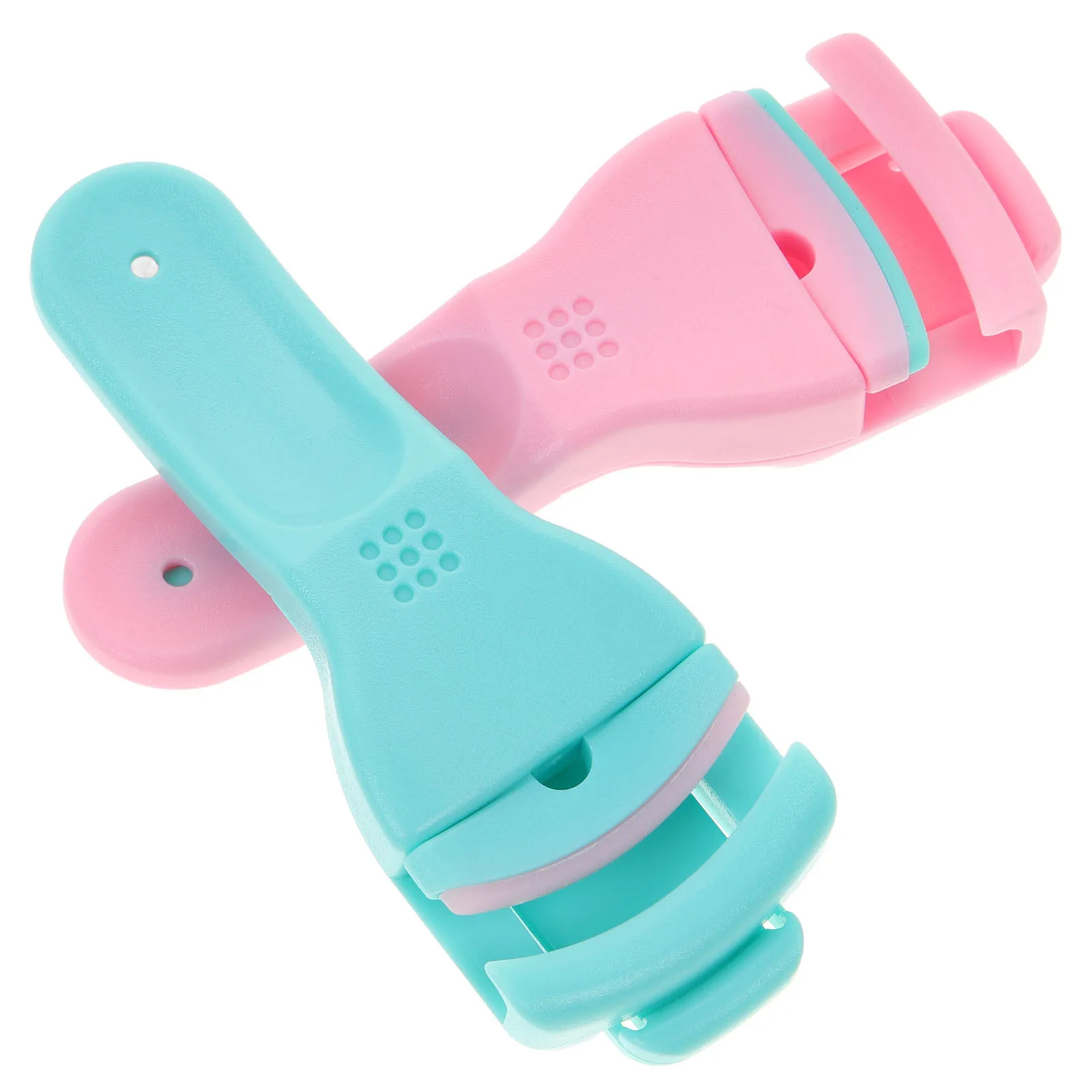 2Pcs Eyelash Curling Clip Lightweight Portable Straight Handle Makeup Tool for Eyelash Curler Tool