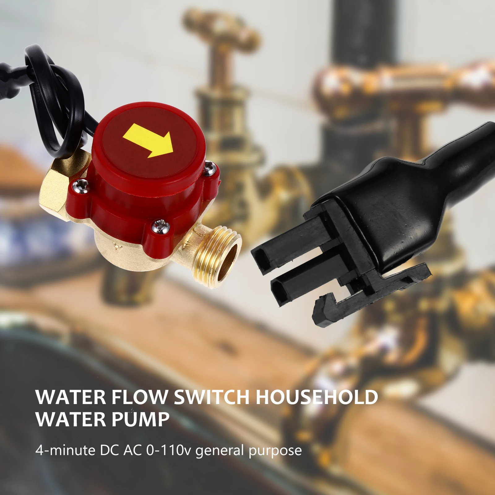 Sensor Kontrol Aliran Air Kuningan untuk Mandi Rumah Tangga, Efisiensi Tinggi, Tahan Korosi, Tahan Lama, Magnetik untuk Shower