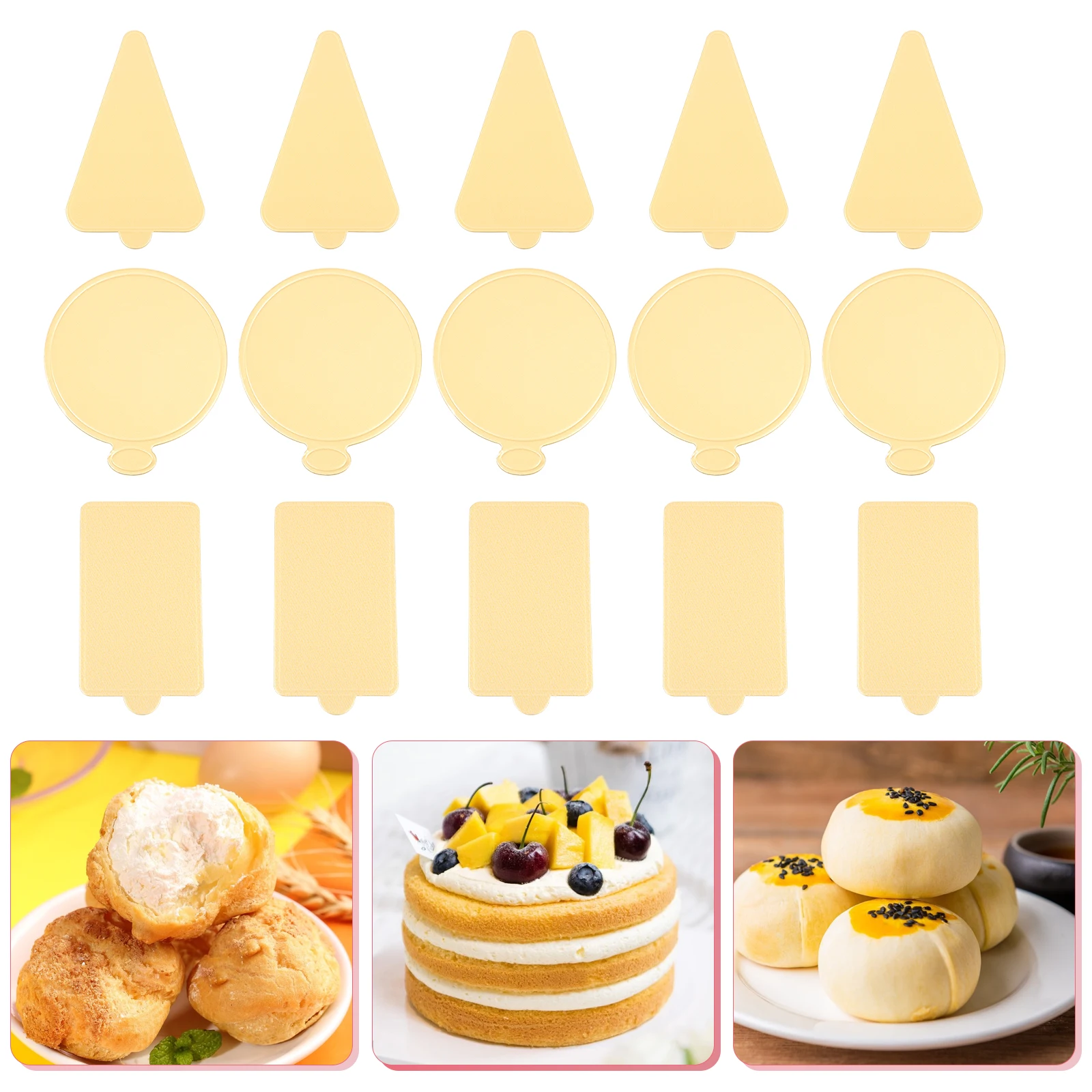 

300pcs Cake Tray Mini Pastry Boards Dessert Stand Mousse Base Paper Food Grade Safe Hygienic For Parties Cake Shops Restaurants