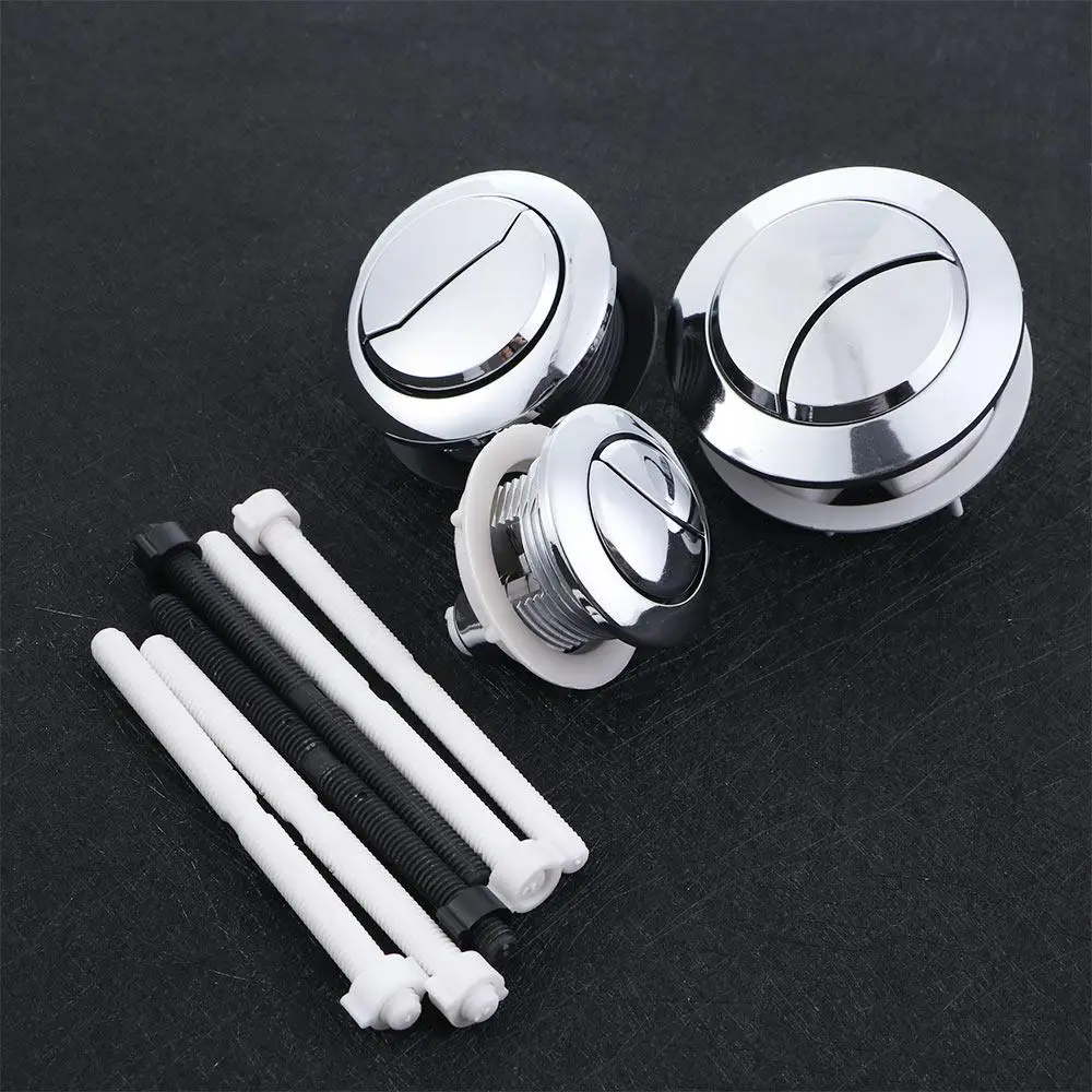 mm Fittings Dual Push Flushing Water Tank Parts with Thread Tank Button Toilet Button Bathroom Fixture Dual Flush Valev Buttons