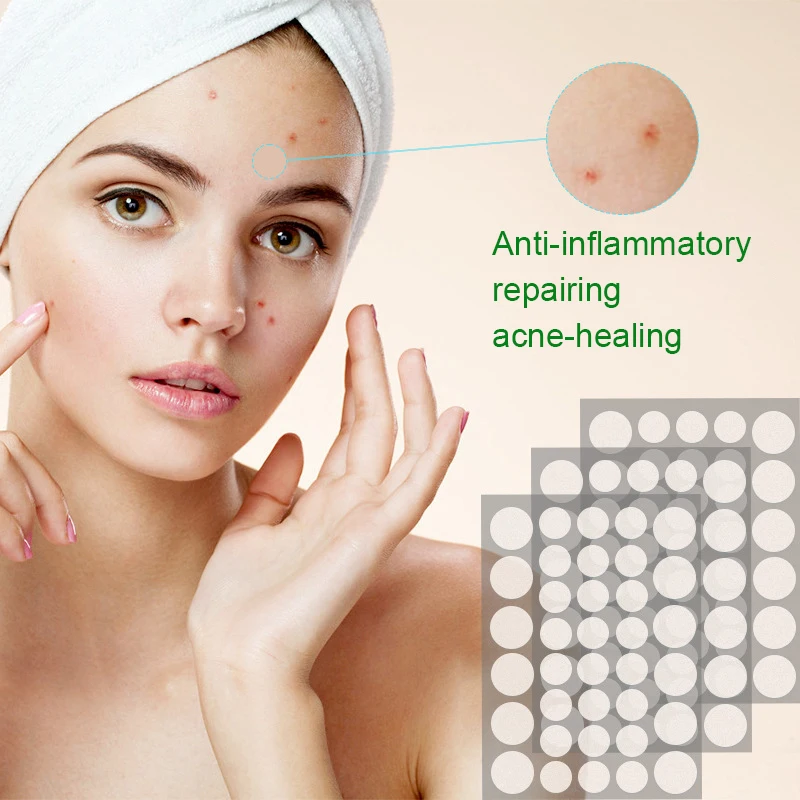 Pimple Patches For Face Hydrocolloid Acne Patches For Covering Blemishes Zit Patches With Tea Tree Calendula & Cica