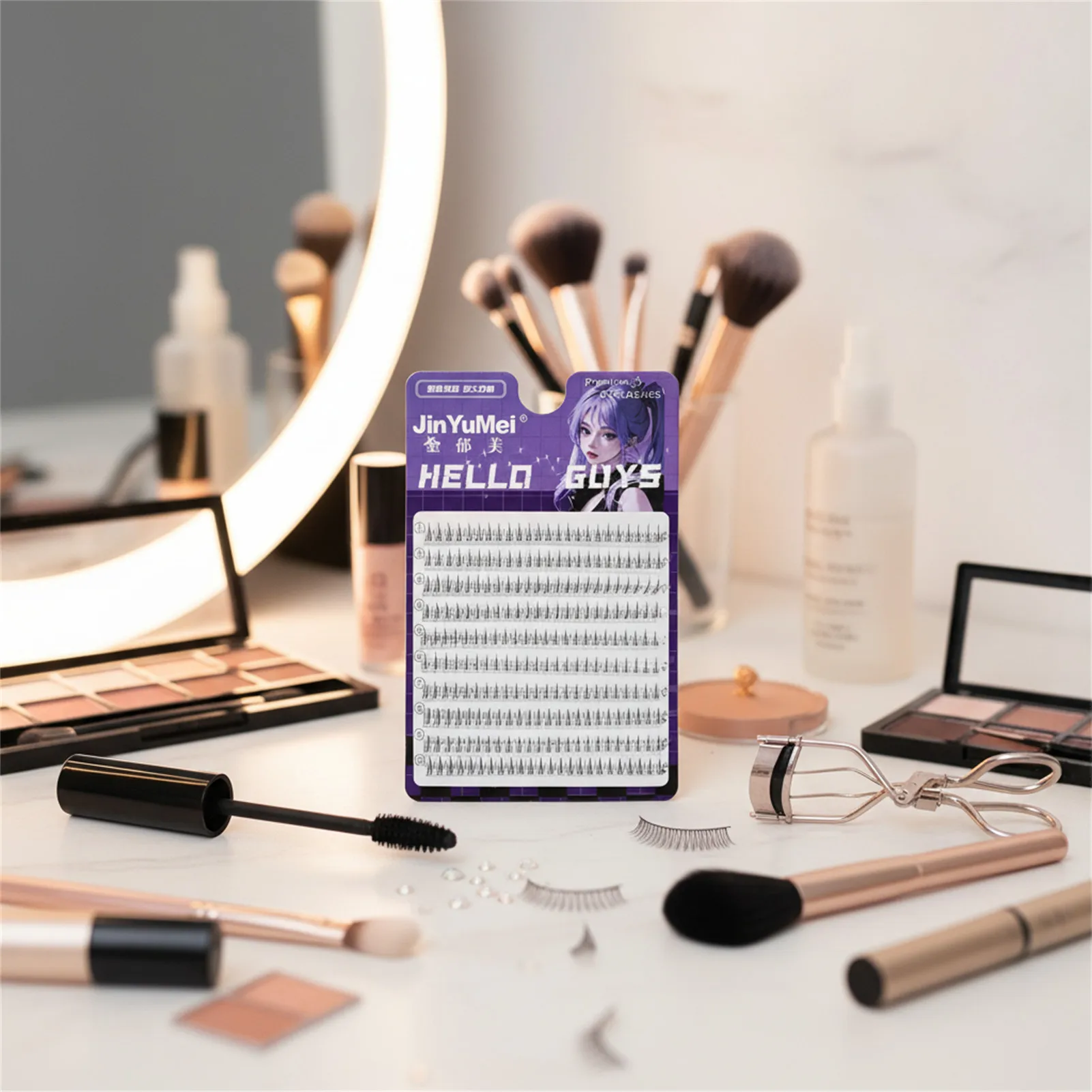 ملحقات رموش عباد الشمس مزدوجة اللهب أسفل الرموش الصناعية شريط شفاف طبيعي رموش سفلية رموش اصطناعية فردية #2