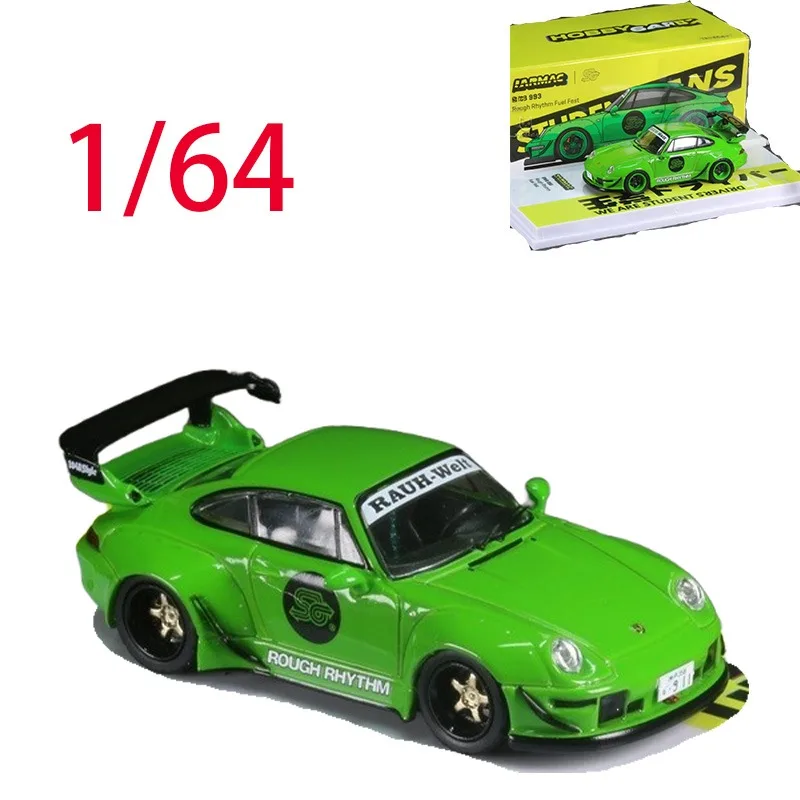 

TW Diecast 1/64 Scale Rough Rhythm RWB 993 Fuel Fest Student Driver Alloy Car Model Toys for Boys Gift Display Piece
