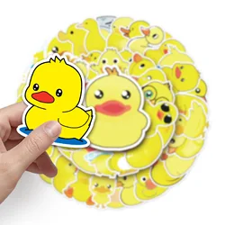 10/30/50 pçs amarelo pato graffiti adesivos dos desenhos animados à prova dwaterproof água adesivos de skate mala adesivos decorativos por atacado