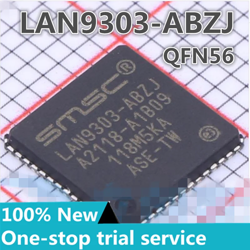 2-10PCS new stock LAN9303-ABZJ QFN56 Ethernet transceiver chip IC PHY transceiver Brand new original authentic