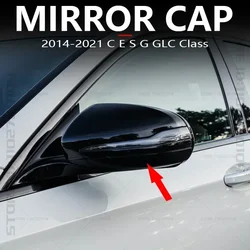 for 2014-2021 W205 W213 W463 W222 W253 X205 Mercedes Benz C E S G GLC Class Rearview Mirror Cap Covers LHD 0998110122 0998110222