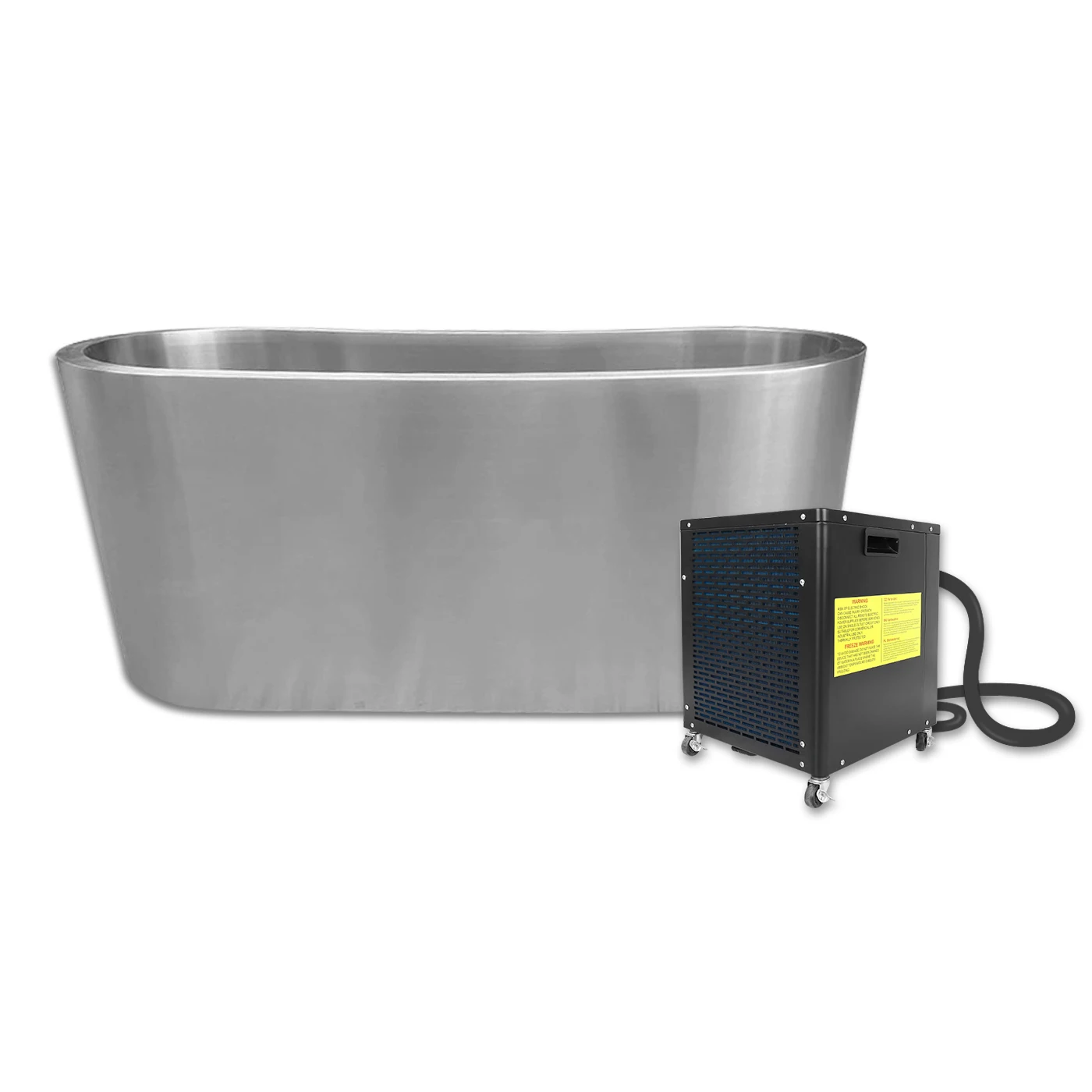 Customizable 304 Stainless Steel Ice Bath Tub Durable Outdoor Pool Recovery Bathtub With Logo Printing