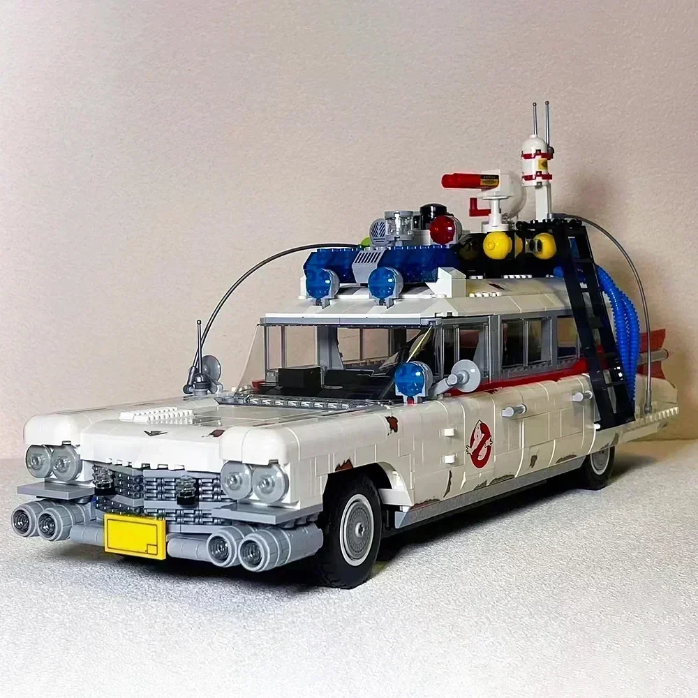 

НОВЫЙ набор из 2352 деталей: модель автомобиля Ecto-1 из серии «Охотники за привидениями», подходит для детей и взрослых, идеально подходит в качестве подарка на день рождения.