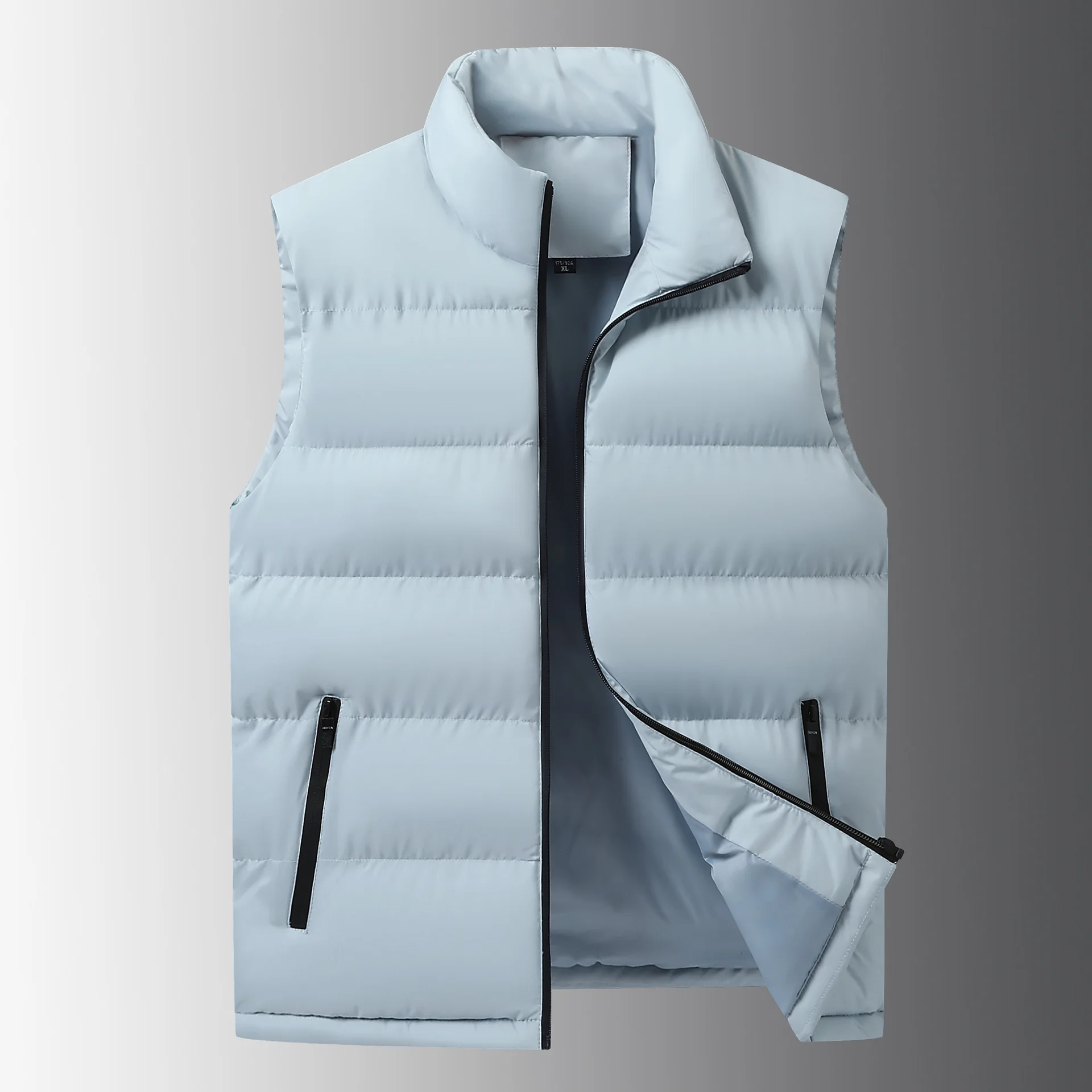 

M-8XL Men's Loose Vest Casual Jacket Sleeveless Zipper Vests Clothes Men Zipper Autumn Jackets Thick Vests Male Cotton-Padded