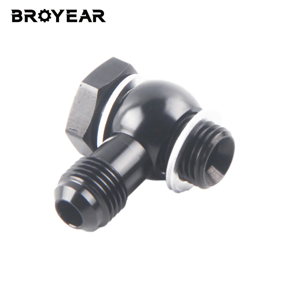Broyear novo parafuso de embreagem hidráulica m12 m14 m16 m18 x 1.5 com alumínio banjo montagem tomada banjo macho an4 an6 an8 an10
