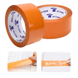 1800inch/Roll Dark Yellow Tape Packaging Tool Office Packing Supplies Waterproof PP Material Durable Can Be Written As Marking