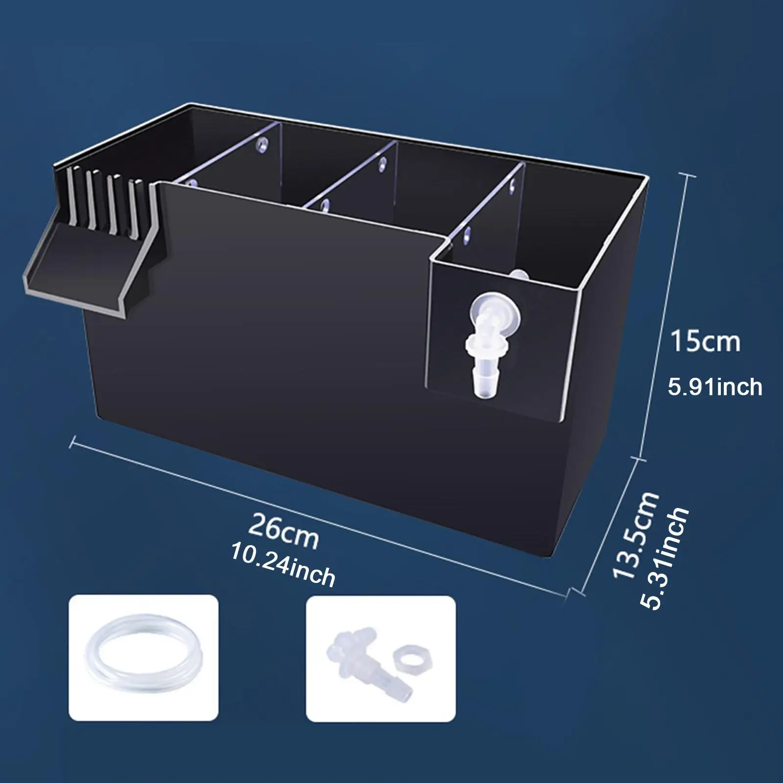 Aquarium Fish Tank Filter Filtration Box Circulation Water Cleaning Quiet Clear Turtle Tank Water Purifier Hanging Filter Box