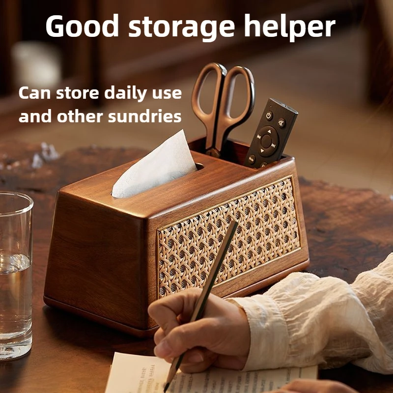 

Деревянная коробка для салфеток для спальни, настольная роскошная коробка для салфеток, диспенсер для кухни, гостиной, чехол для салфеток, многофункциональный