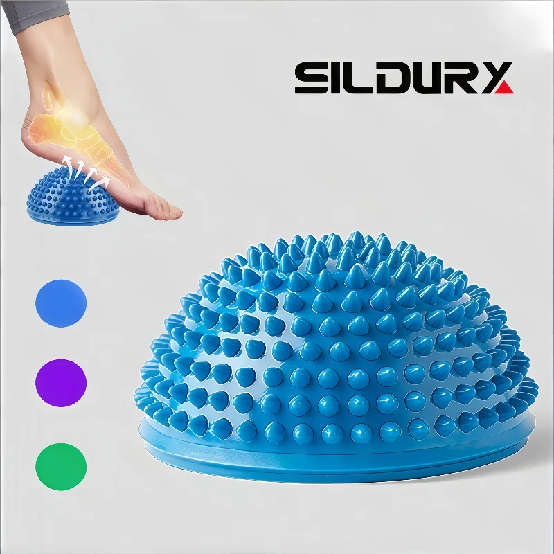 Bola Pijat Durian Tusuk 3D PVC Anti-Slip Pelepasan Fasia Tubuh Penuh Portabel Pemulihan Fitness untuk Pemula/Profesional Pekerja Kantor