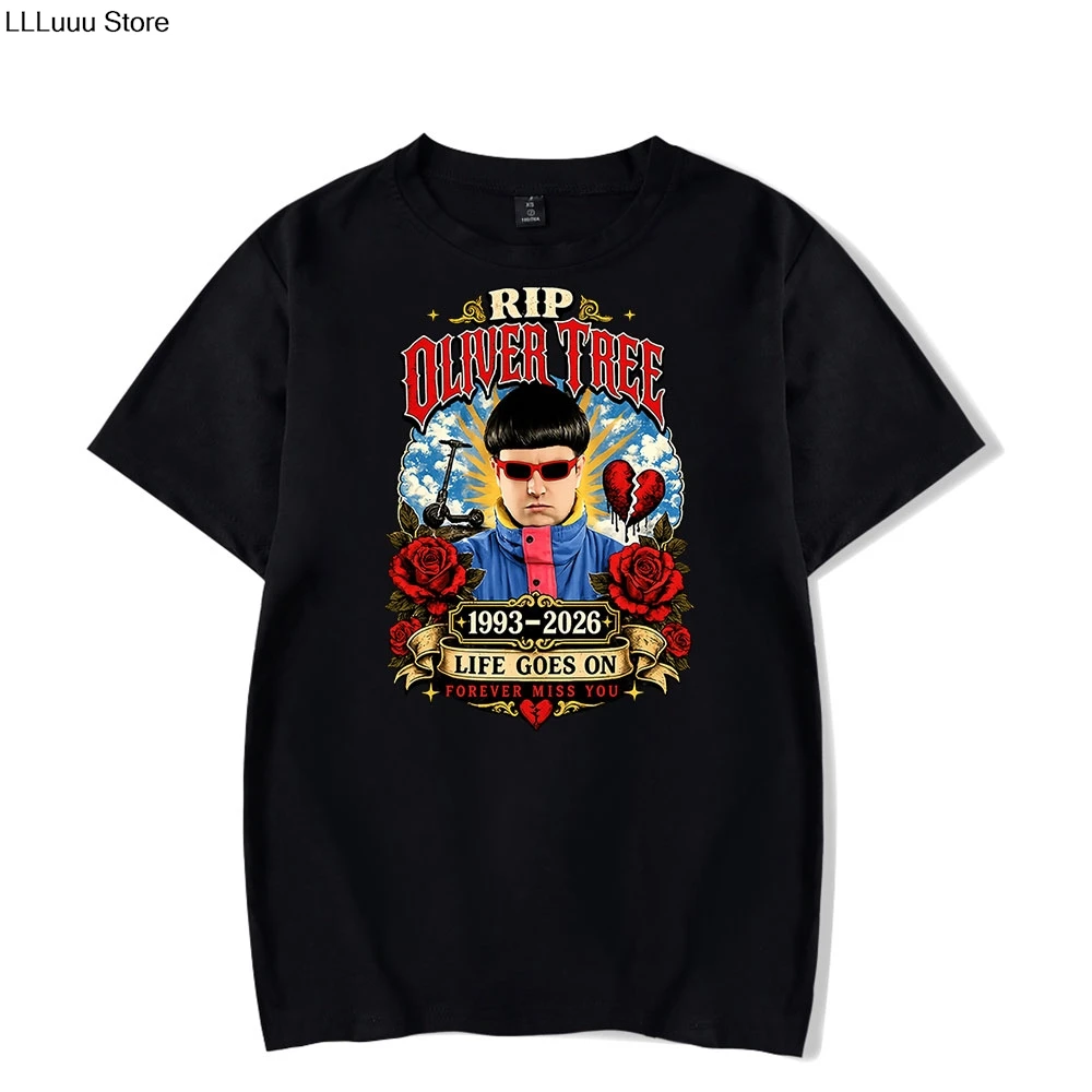 RIP Oliver Tree Merch T-Shirts Cosplay Women Men Fashion Crewneck Short Sleeve Tee Clothes