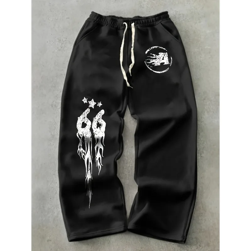 

Модные свободные повседневные брюки в уличном стиле в стиле хип-хоп с 3D-принтом и завязками, спортивные брюки